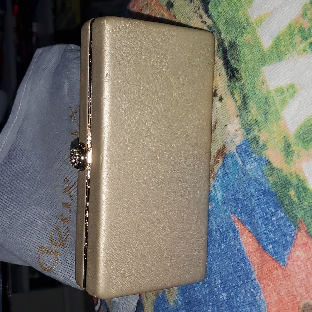 Deux Lux Gold Box Clutch - Picture 2 of 5